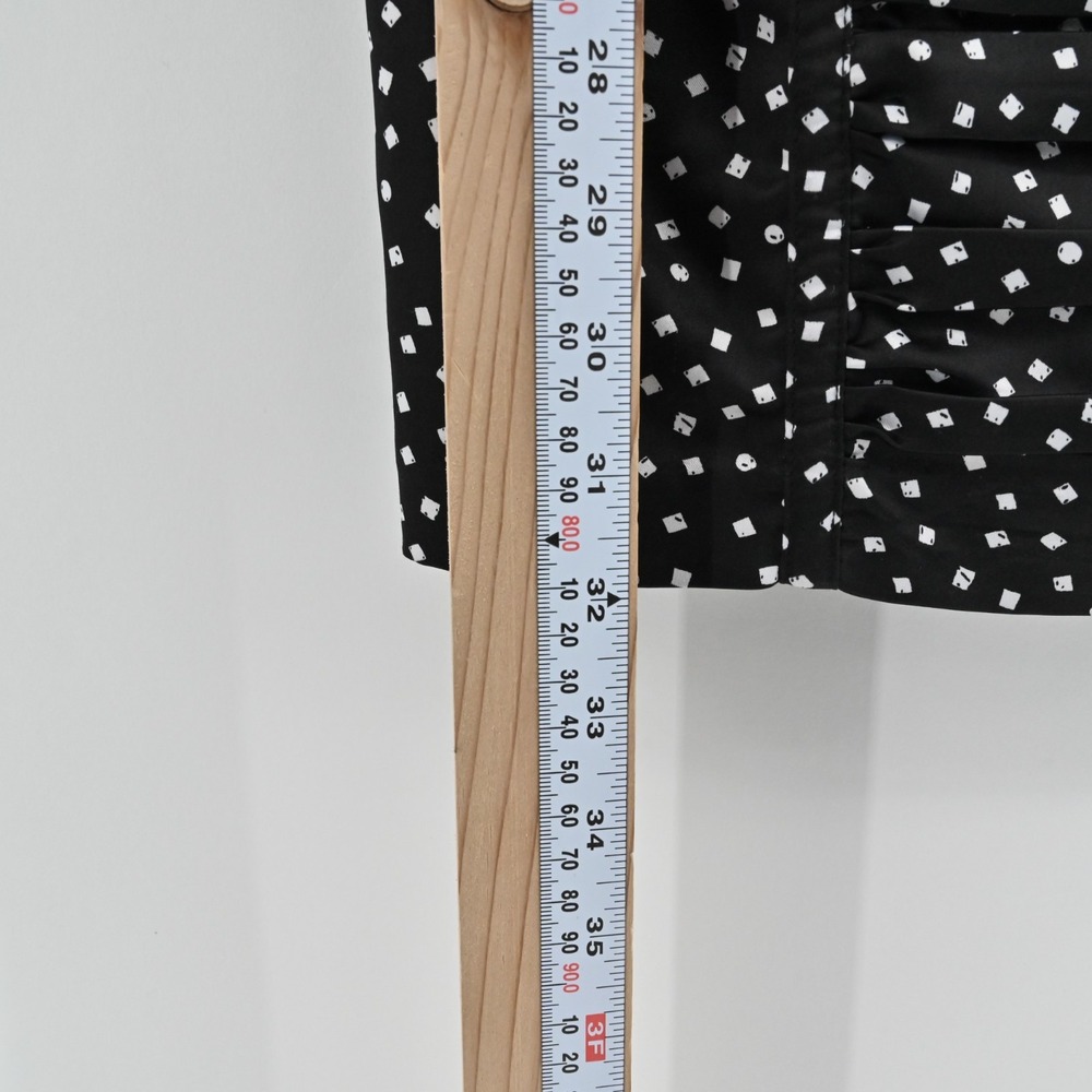 Vtg Y2k Guess Pin Up‎ Dress Size 0 Rockabilly Polka Dot Retro Black White Ruched - Picture 5 of 16